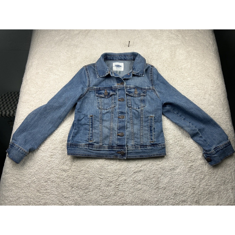 Old Navy Boyfriend Womens Distressed Sz XS Denim‎ Jacket